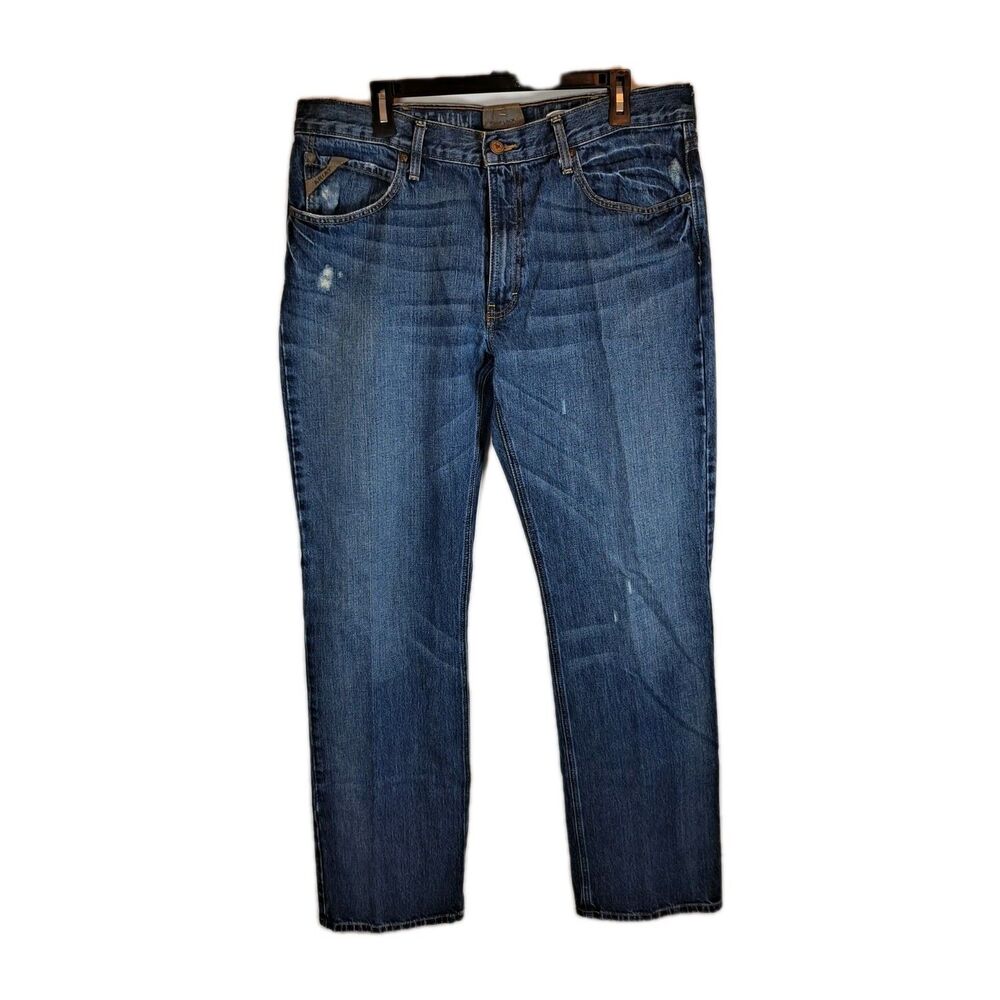 Ariat Men's M4 LR Boot Jeans Size 36x36 Loop Lock Blue